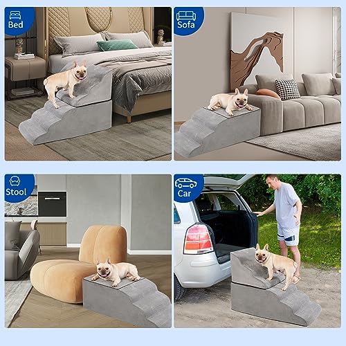 6 Tier Pet Stairs with Handle and Washable Cover L1800