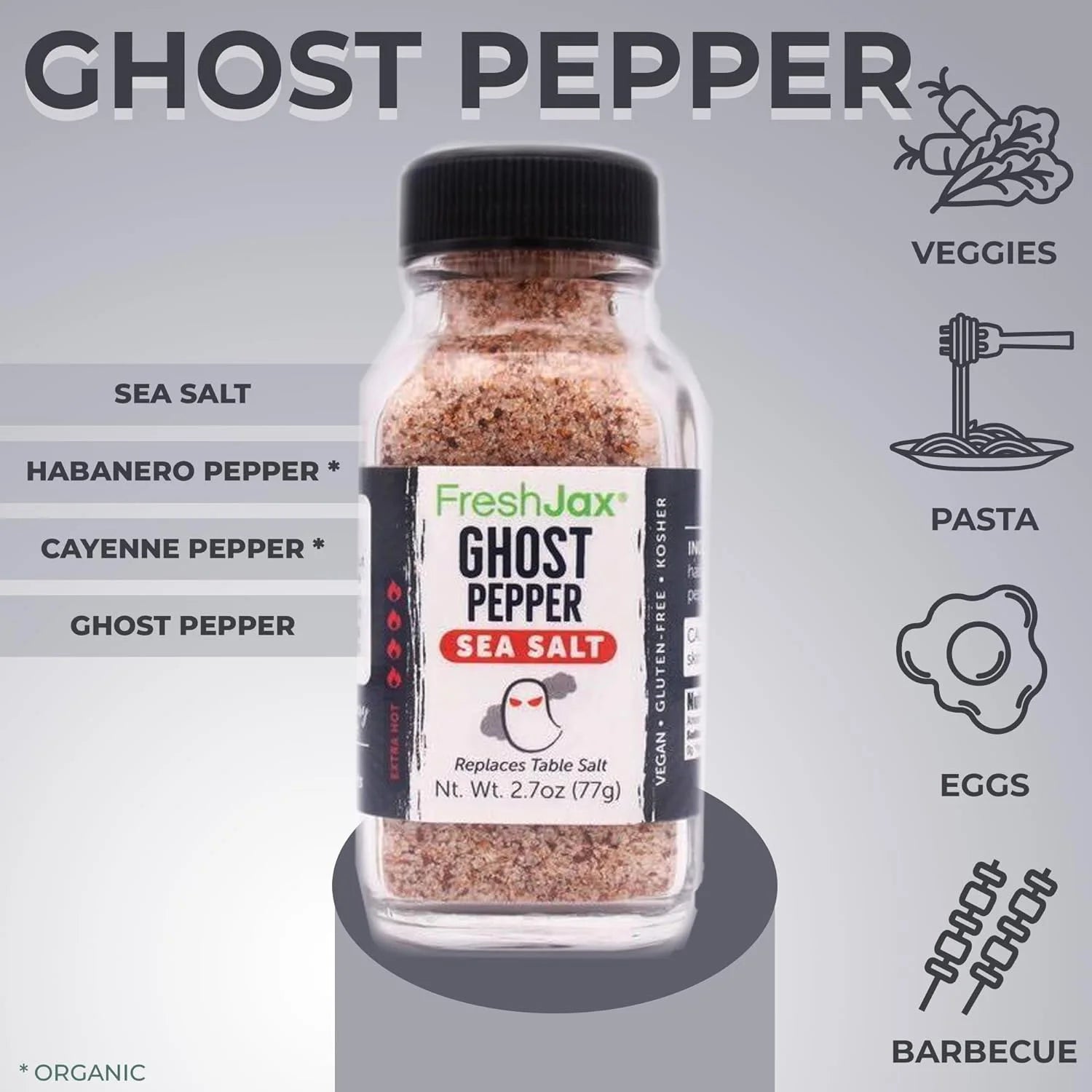 Pack of 5 Organic Hot & Spicy Seasoning Set D1295