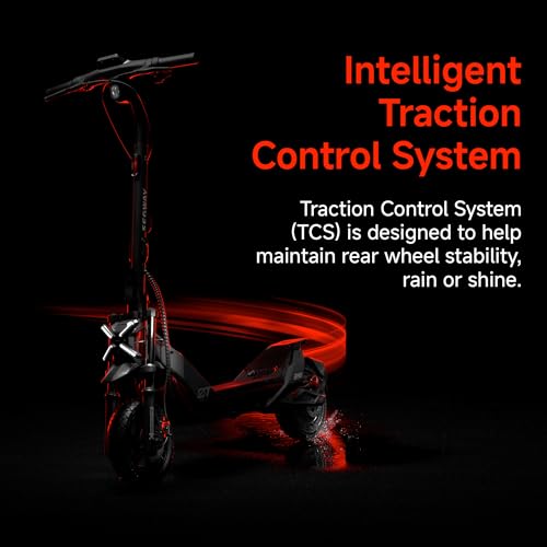Electric Scooter, 24.9 MPH, 43.5-Mile Range, Dual Suspension, 1600W Peak Motor, Off-Road Scooter X689