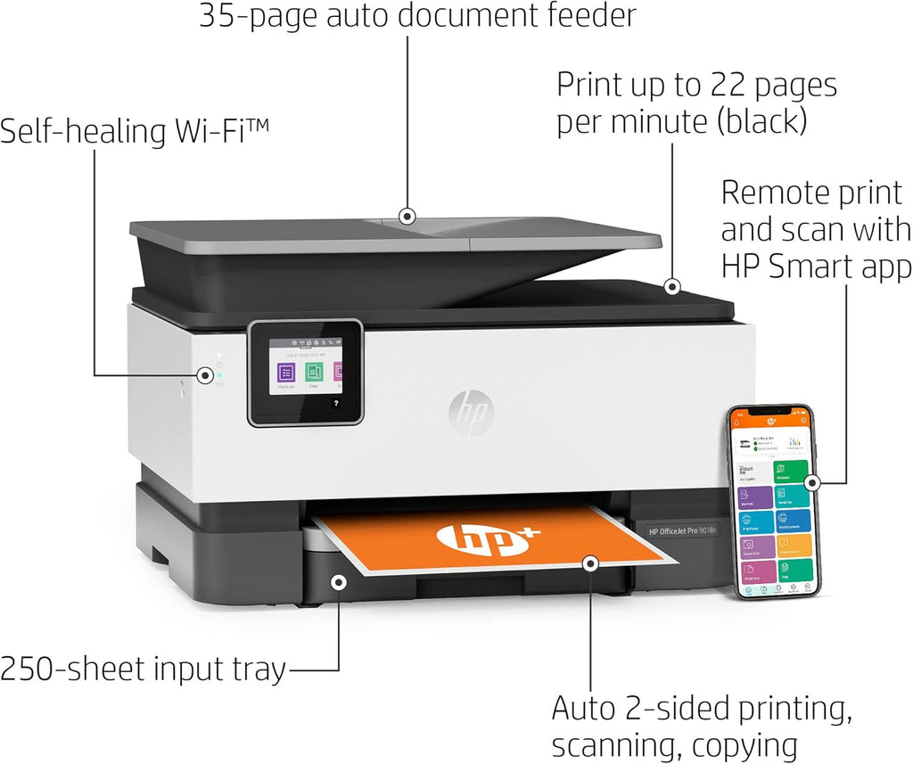 Wireless All-in-One Inkjet Color Printer, Auto 2-Sided, Print & Copy & Scan & Fax, 22ppm, 4800 x 1200dpi, 35-Sheet ADF, 2.7 Color Touchscreen Display S243