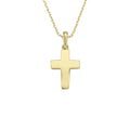 14K Solid Gold Cross Necklace R921