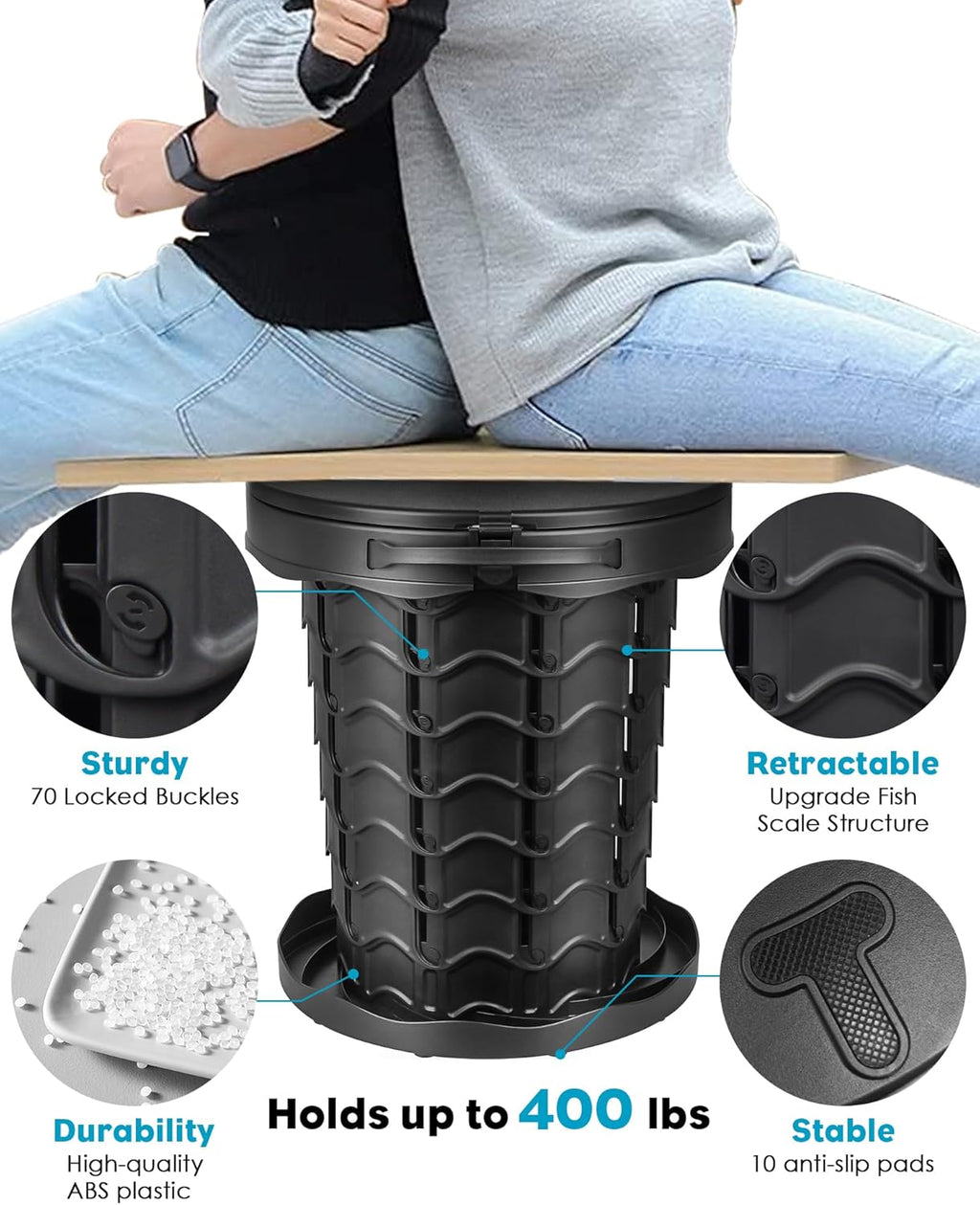Portable Toilet with 20 Toilet Bags Q552