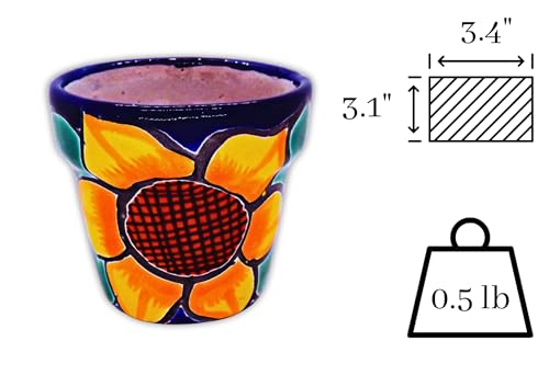Set of 3 Hand-Painted Talavera Planters P3041