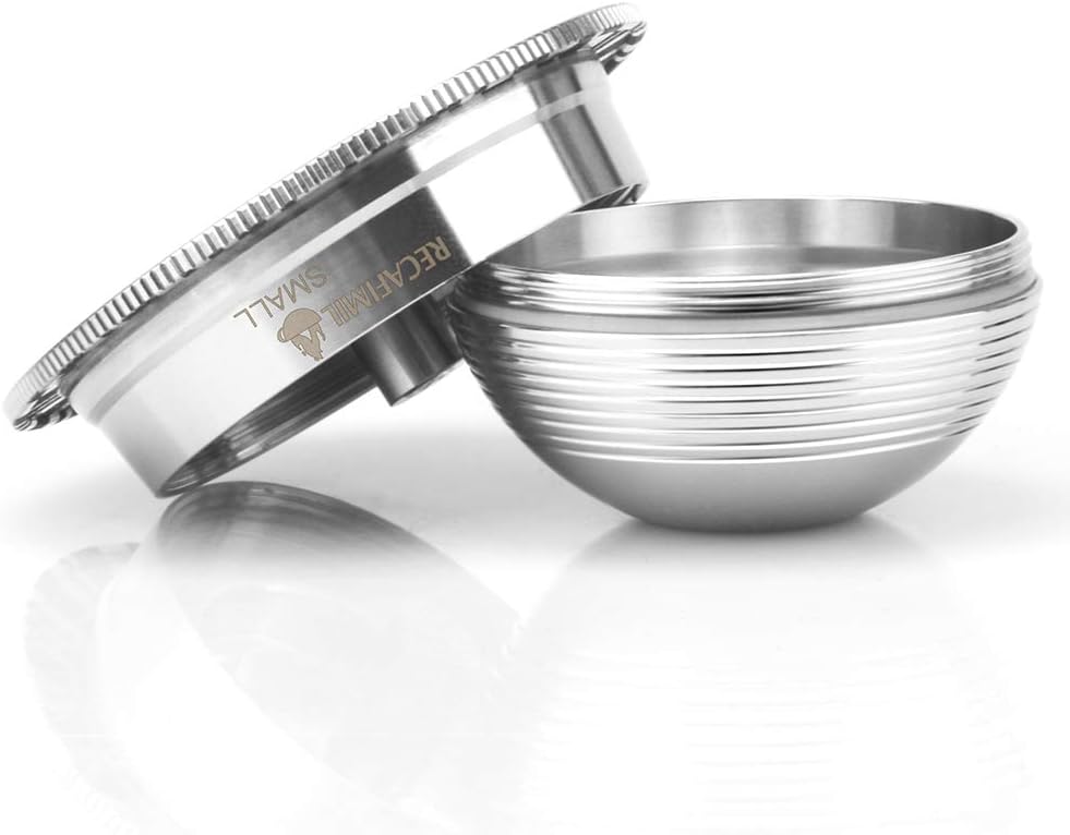Stainless Steel Reusable Coffee Capsules Pods (2.4 oz) W786729
