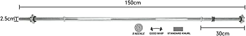 Chrome Barbell Bar with Ring Collars Olympic Barbell N52428