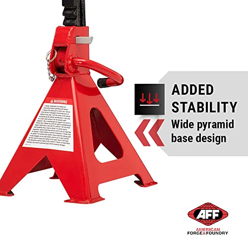 6 Ton Heavy Duty Ratchet Style Jack Stand Set Pair H215