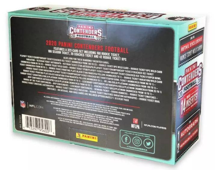 2020 Panini Contenders Football Mega Box D9122