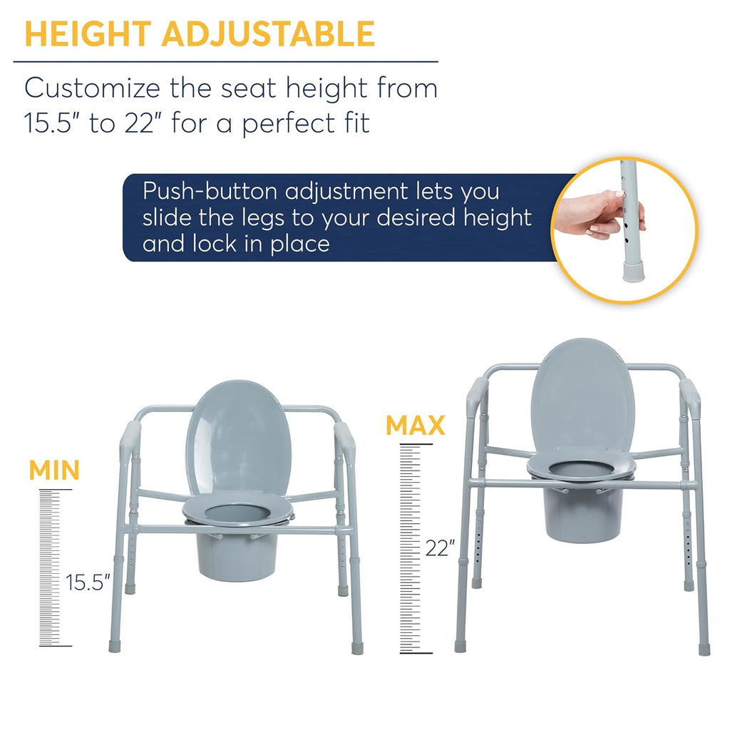 Medical Bariatric Folding Commode T7296