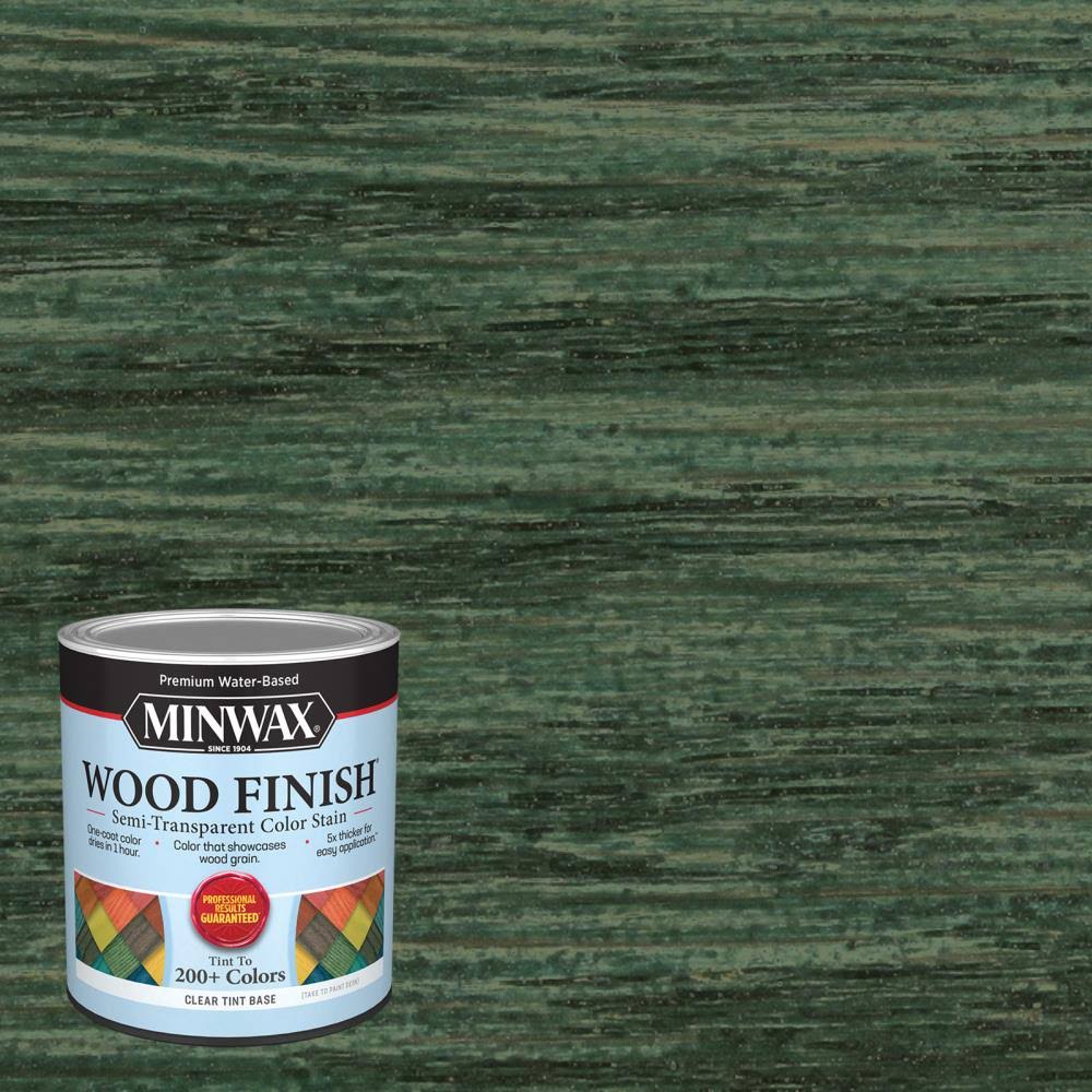 Water-Based Interior Wood Stain (1-Quart) in Green T186