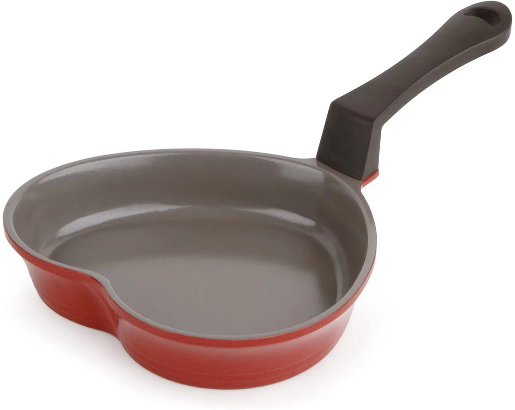 Pink & Red Ceramic Nonstick Heart-Shaped Egg Pan Set F59437