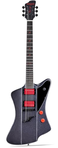 Black Solid Body Electric Guitar E13701