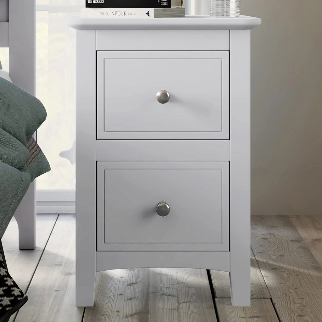White Queen Size 3 Piece Wood Bedroom Furniture Set W720