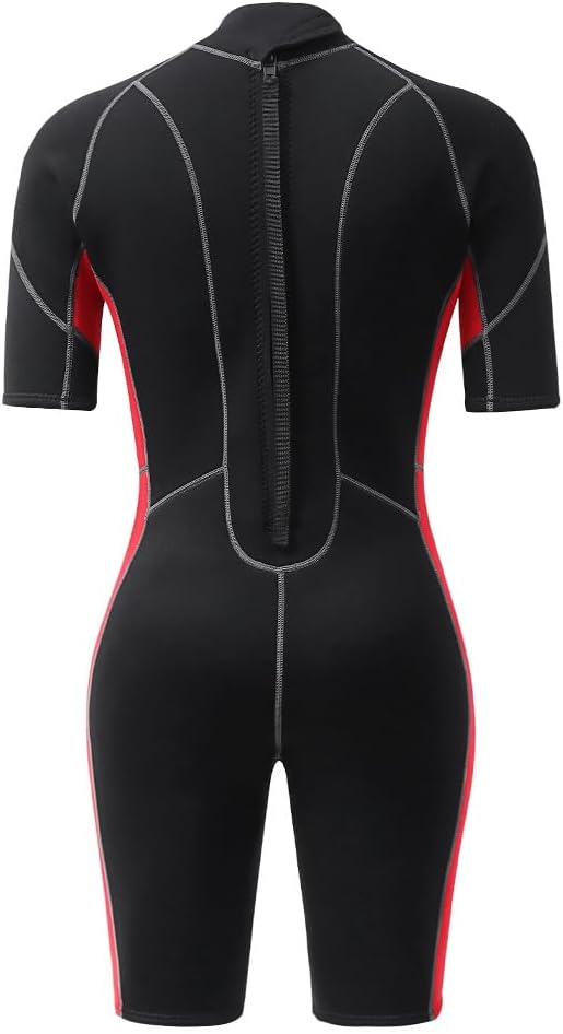 3mm Shorty Full Wetsuit Neoprene Dive Skin Front Back Zip Scuba Diving Suit K744210