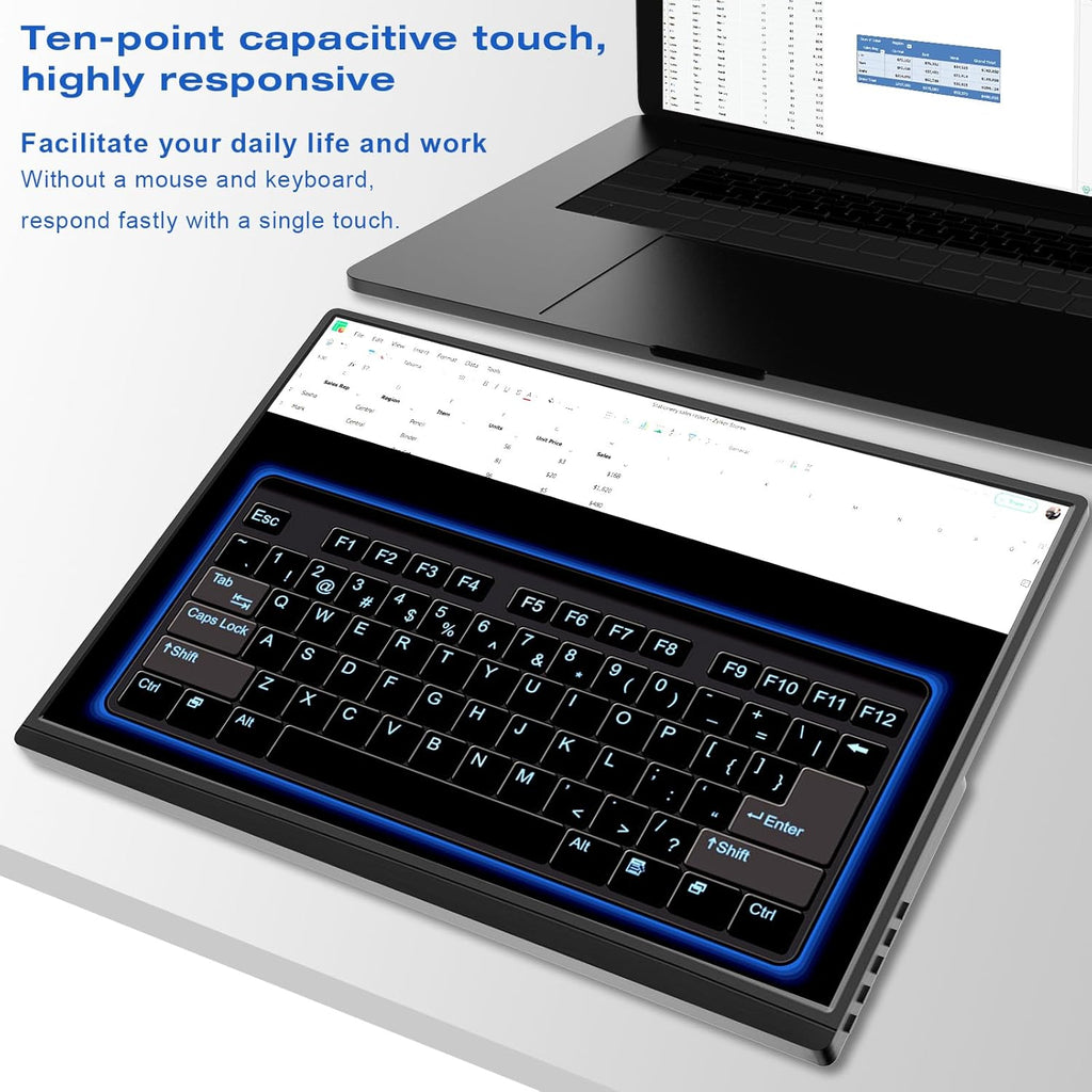 16 Inch FHD IPS Touchscreen Portable Monitor with Built-in Speakers K44409