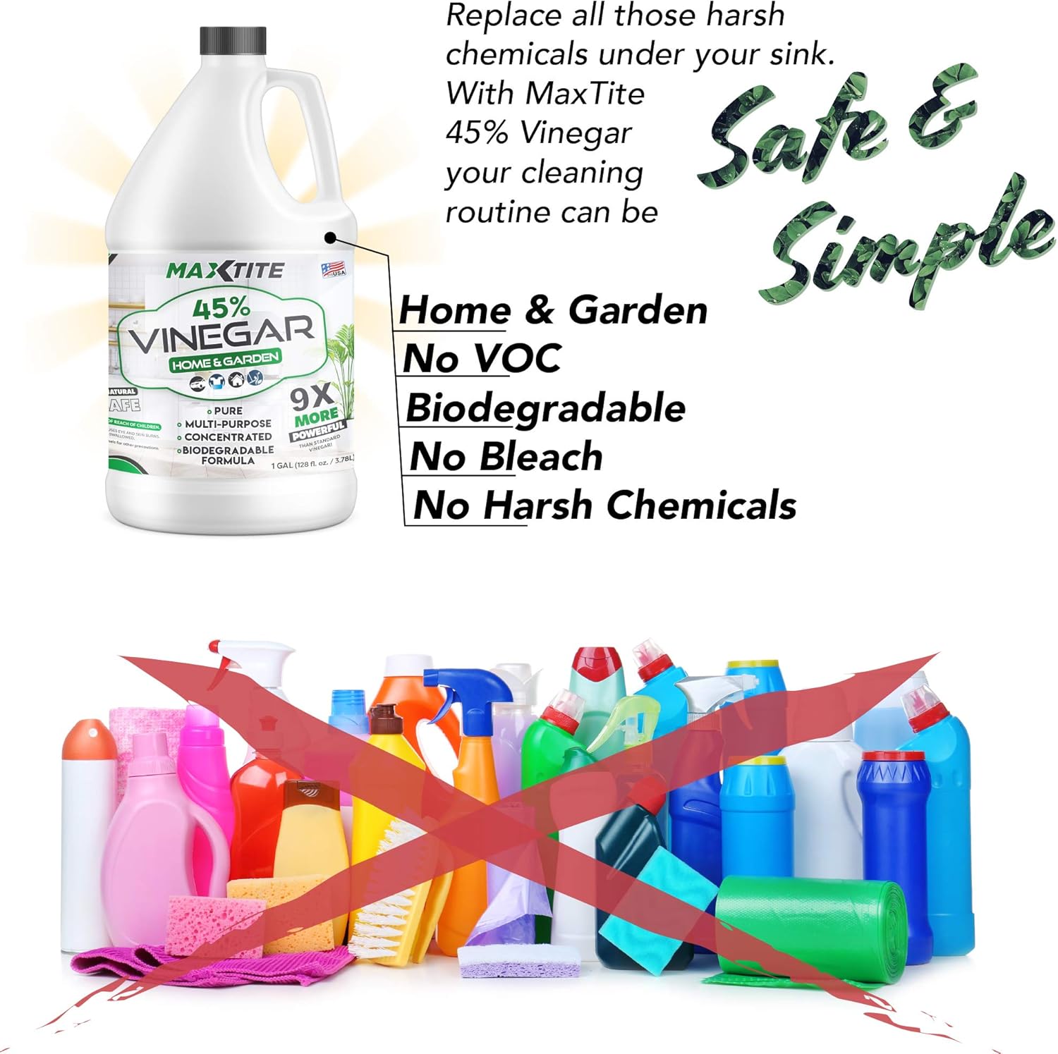 4 Pack 45% Vinegar T412