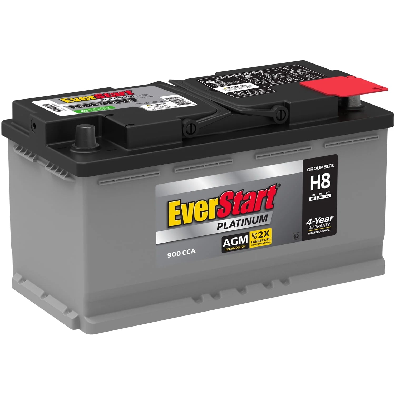 Group Size H8 AGM Battery, 12 Volt, 900 CCA L6787