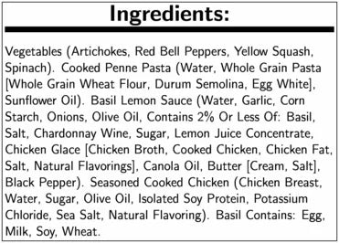 Grilled Basil Chicken, 9.9 Ounce, 8 per Case S3931