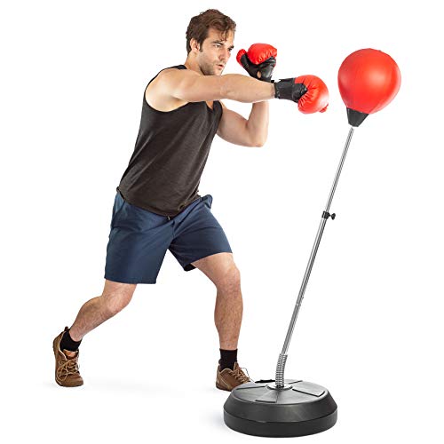 Height Adjustable Punching Bag with Stand U595486
