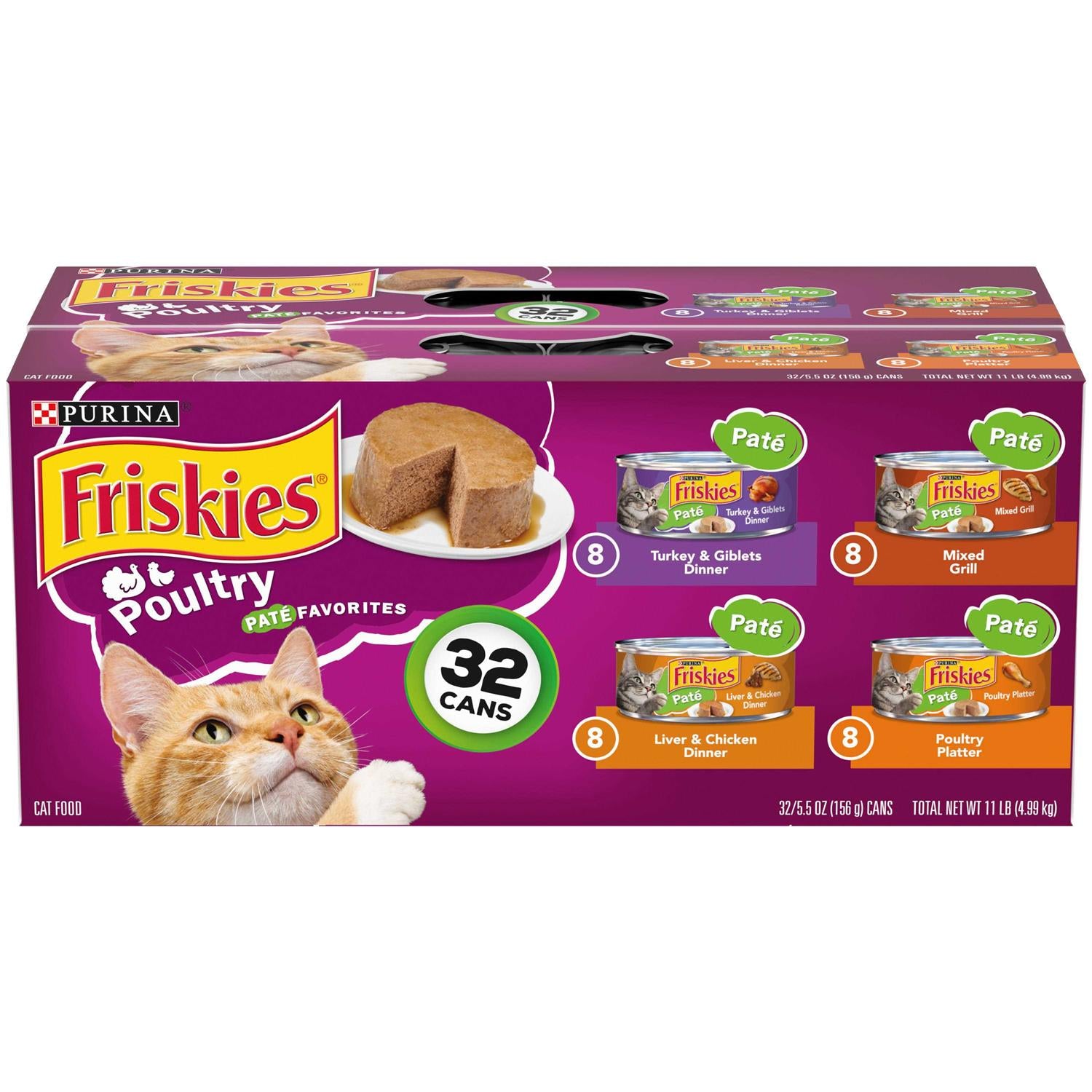 Poultry Favorites Pate Wet Cat Food Variety Pack T1120