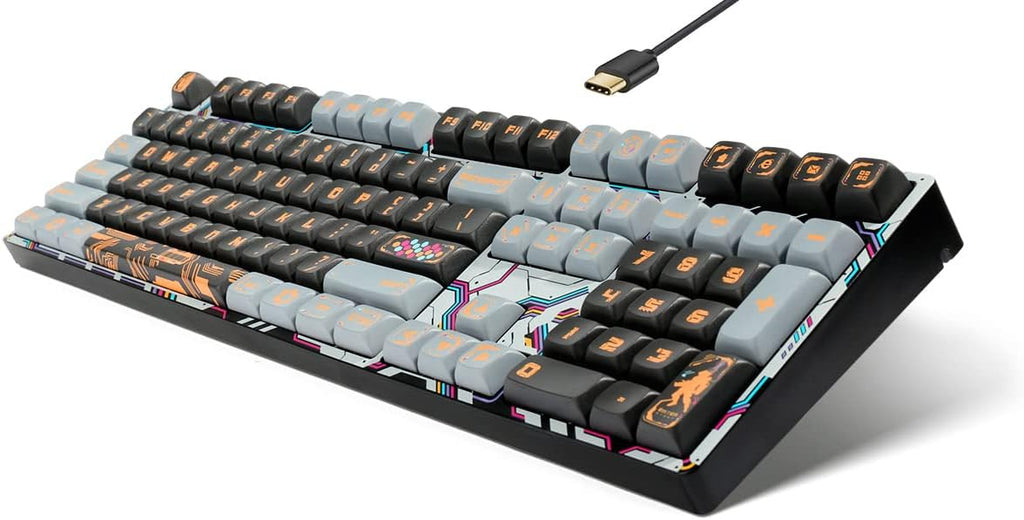 Wired 108 Keys Mechanical Gaming Keyboard with Macaron Theme Keycaps E235438