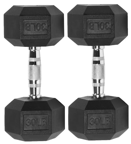 Rubber Encased Hex Dumbbell P722