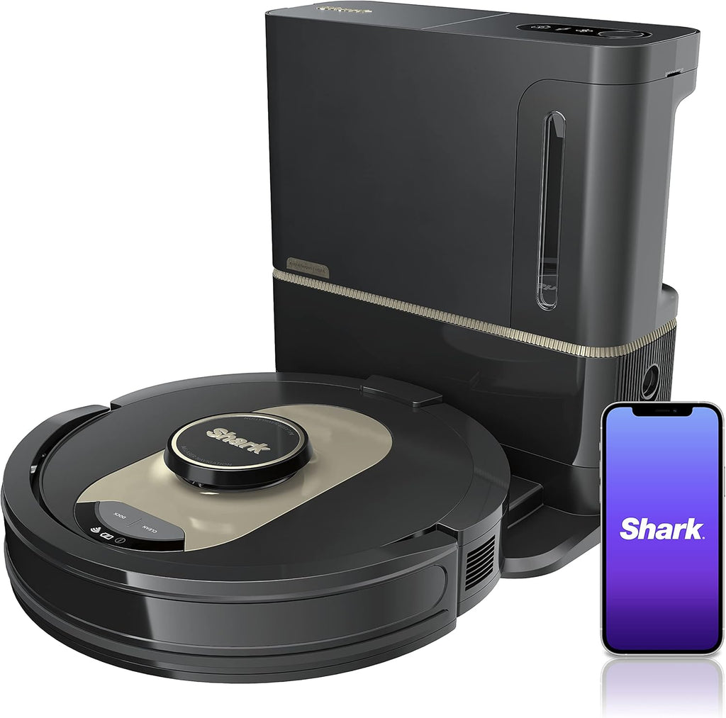 Black Robot Vacuum with Self-Empty Base Z377