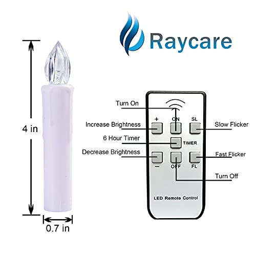 10 PCS Battery Operated Taper Candle Lights with Remote T252