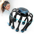 Black Electric Scalp Massager with 5 Modes and 10 Vibrating Contacts E7883