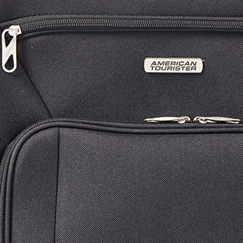 Black 2-Piece Softside Upright Luggage Set J961