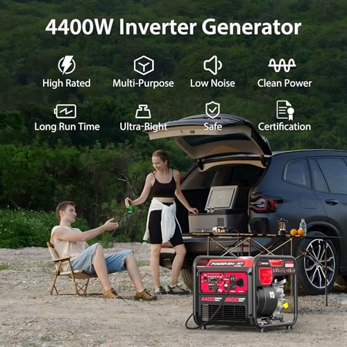 2500-Watt Gas Powered Portable Inverter Generator with CO Sensor V8117