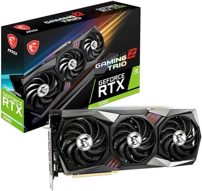 Gaming GeForce RTX 3080 10GB GDRR6X 320-Bit HDMI DP Torx Fan RGB OC Graphics Card K609455