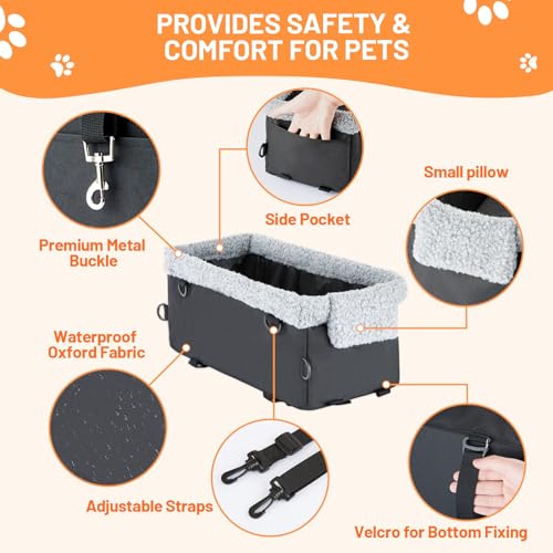 Raised Dog Booster Seat with Metal Frame B91100