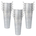 Silver Metal Flower Vase Set of 8 G17904