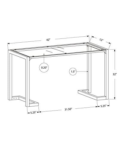 Black Tempered Glass Hall Console T498294