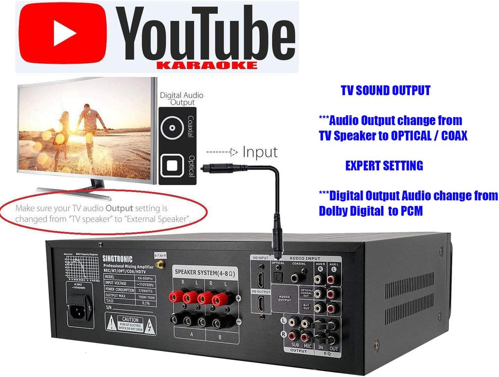 1500W Mixing Amplifier Karaoke with Bluetooth K9314