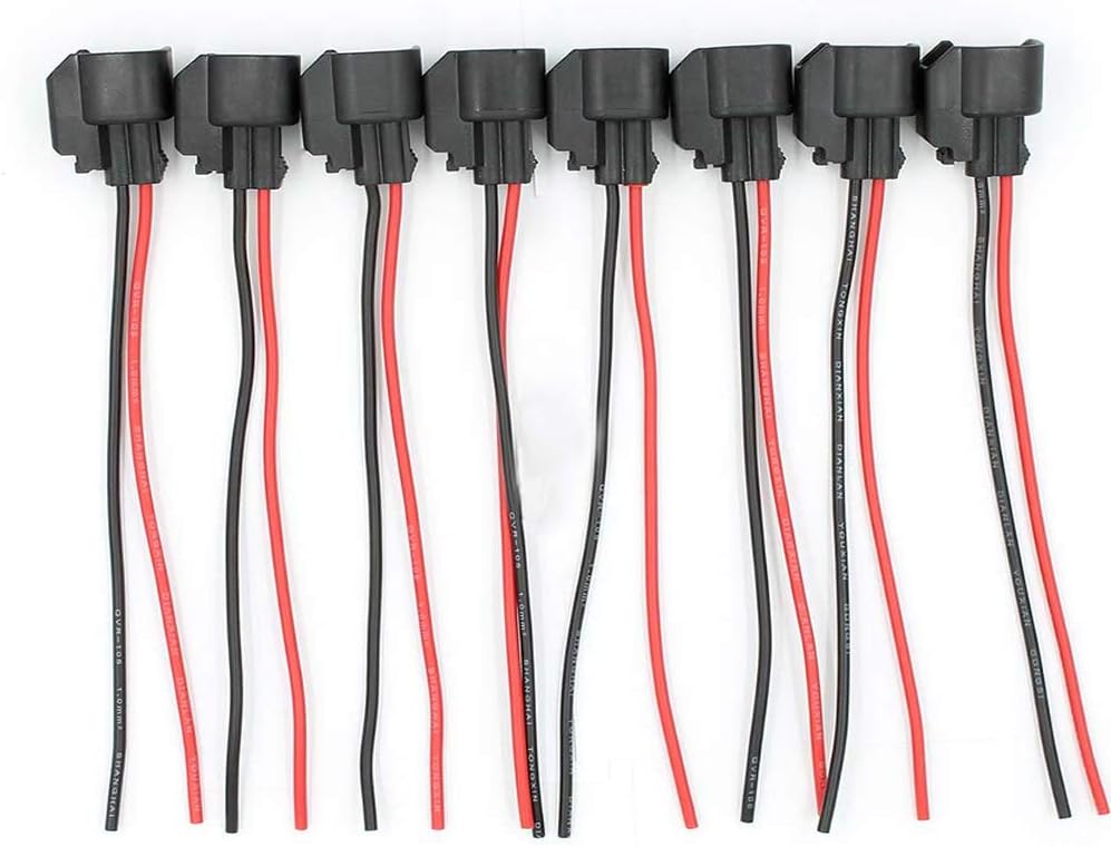 8 Pcs Fuel Injector Connector Pigtail Wire S339