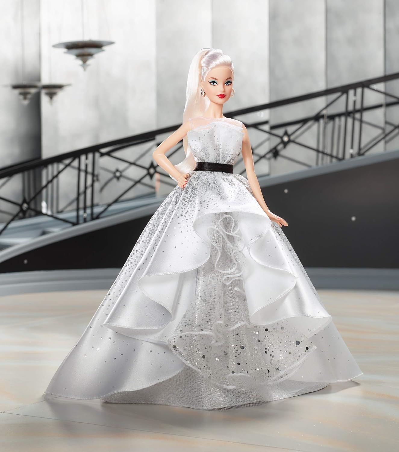 Blonde Doll with Diamond-Inspired Gown X457154