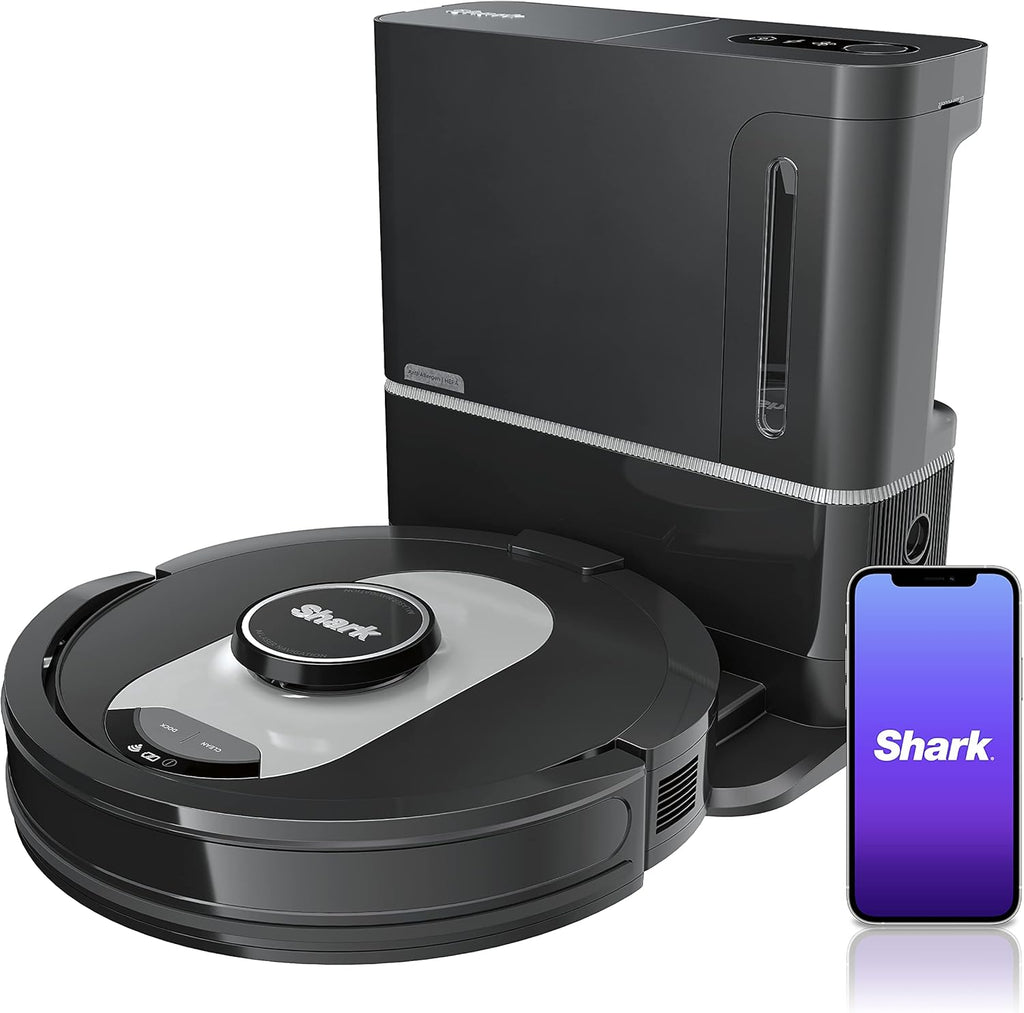 Black Robot Vacuum with Self-Empty Base Z377