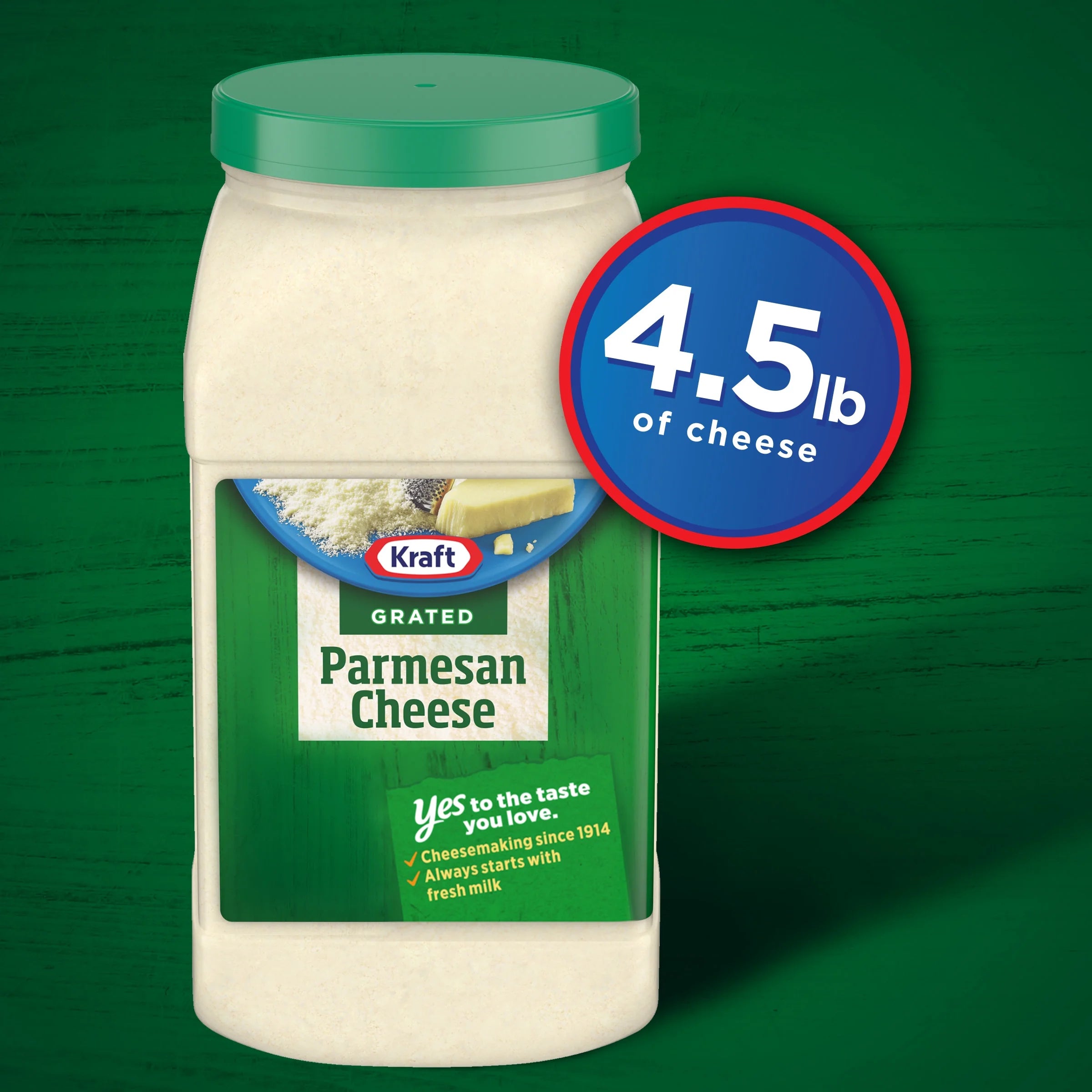 4.5 lb Parmesan Grated Cheese A804688