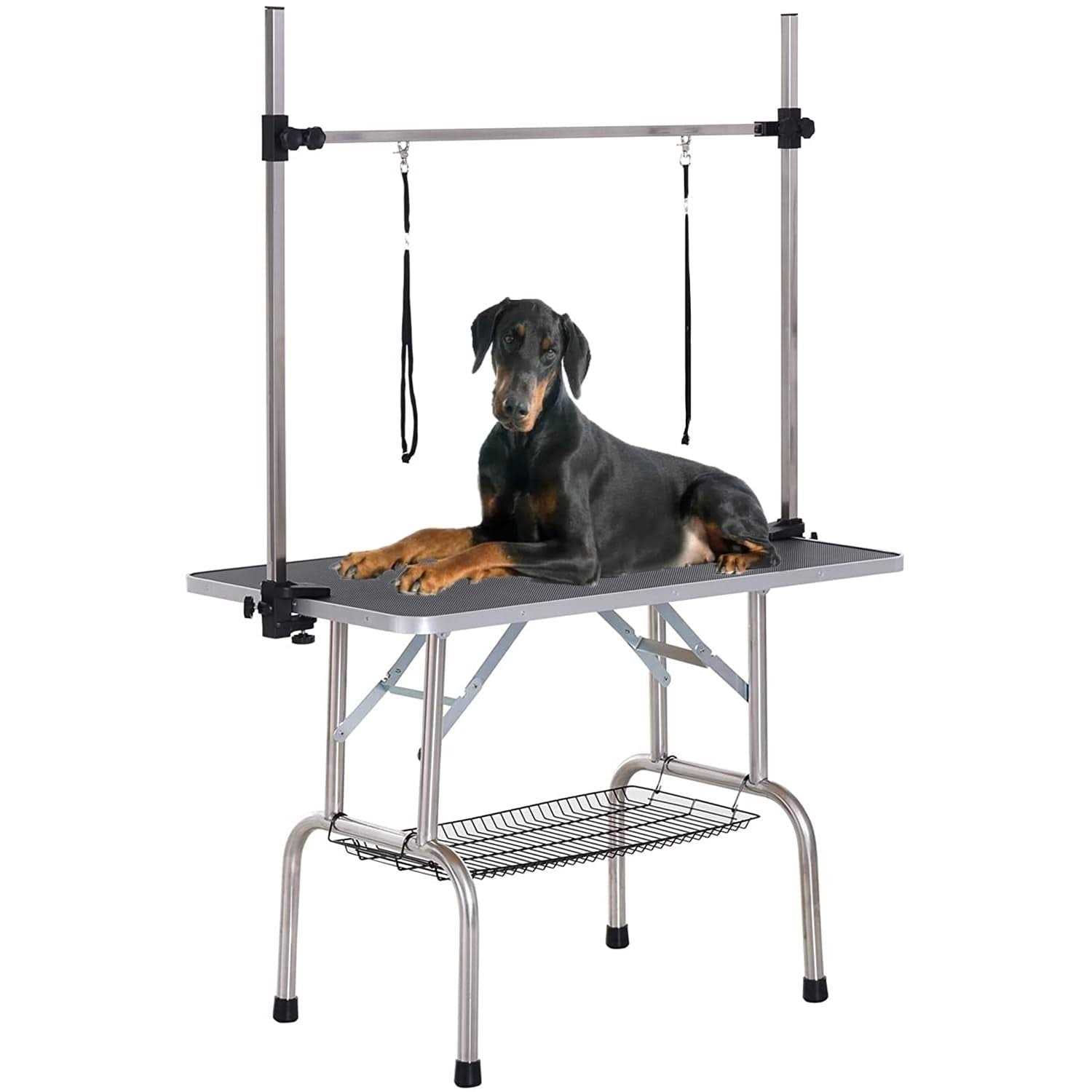 Pet Grooming Table with Arm & Noose & Mesh Tray E87966