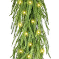9FT Prelit Norfolk Pine Garland with Lights H81825
