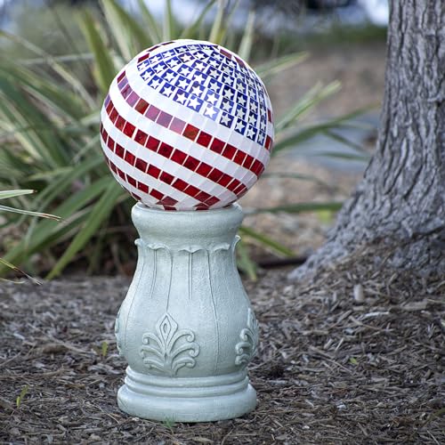 10" Diameter Glass Mosaic Gazing Globe I972