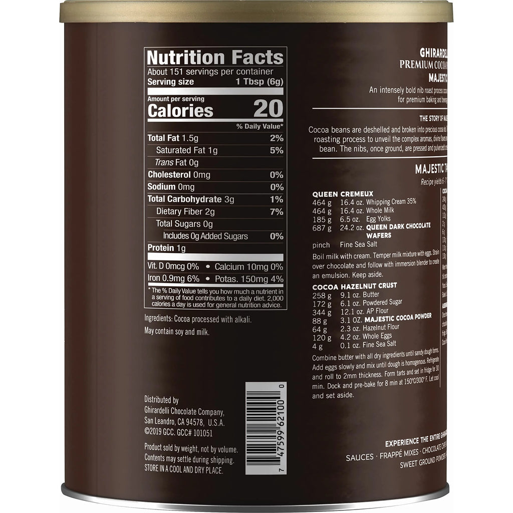 Dutch Processed Cocoa Powder, 2 Lb P1944