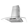 36" 380 CFM Ductless Wall Mount Range Hood in Stainless Steel E45507