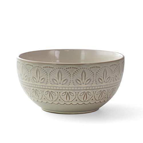 16 Piece White Stoneware Dinnerware Dish Set V21538