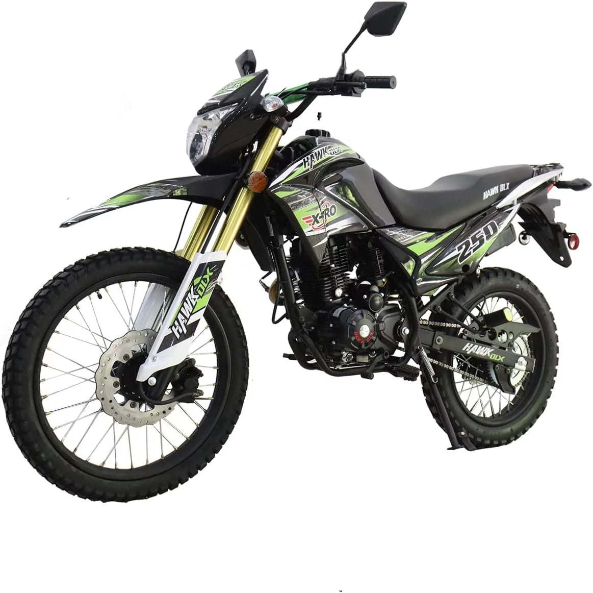 250cc Dirt Bike with 5 Manual Transmission, 21"/18" Wheels X206524