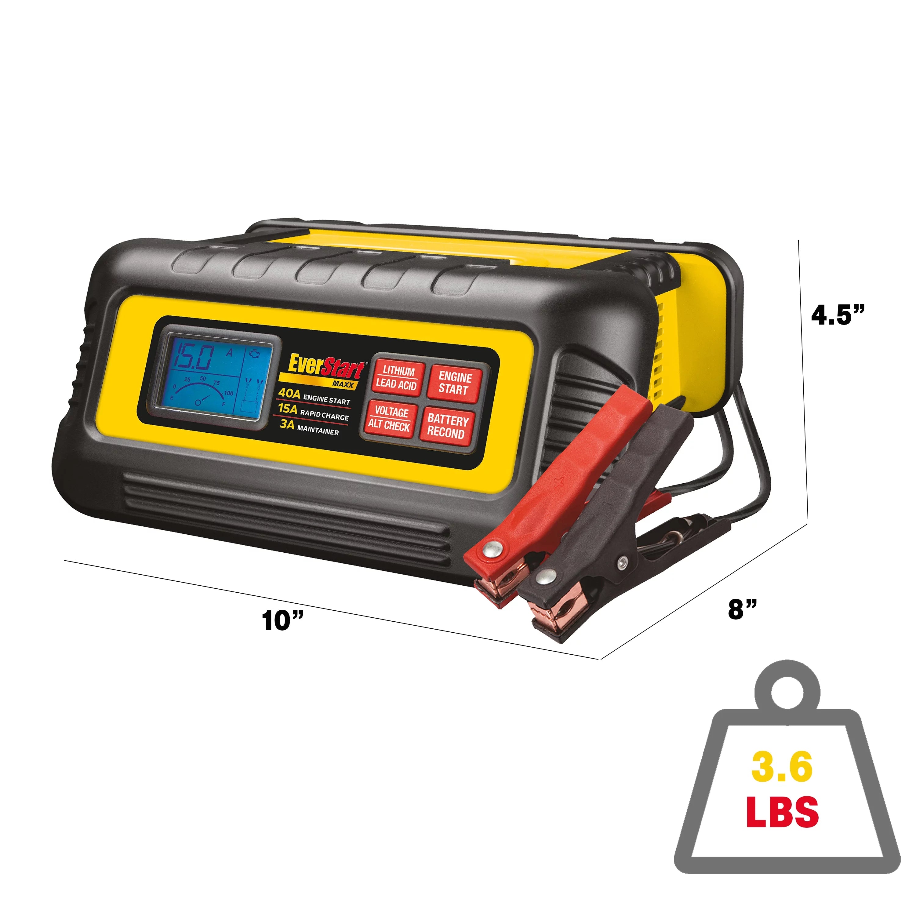 15 Amp Battery Charger and Maintainer with 40 Amp Engine Start P6963