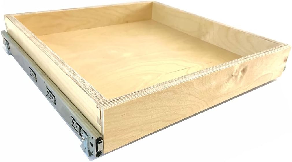 Baltic Birch Pull Out Drawer for Kitchen Cabinets (17 Wide) J950