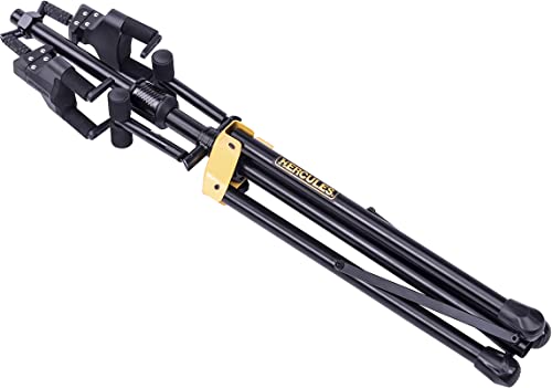 Black Dual Guitar Stand with Auto Grip System U397