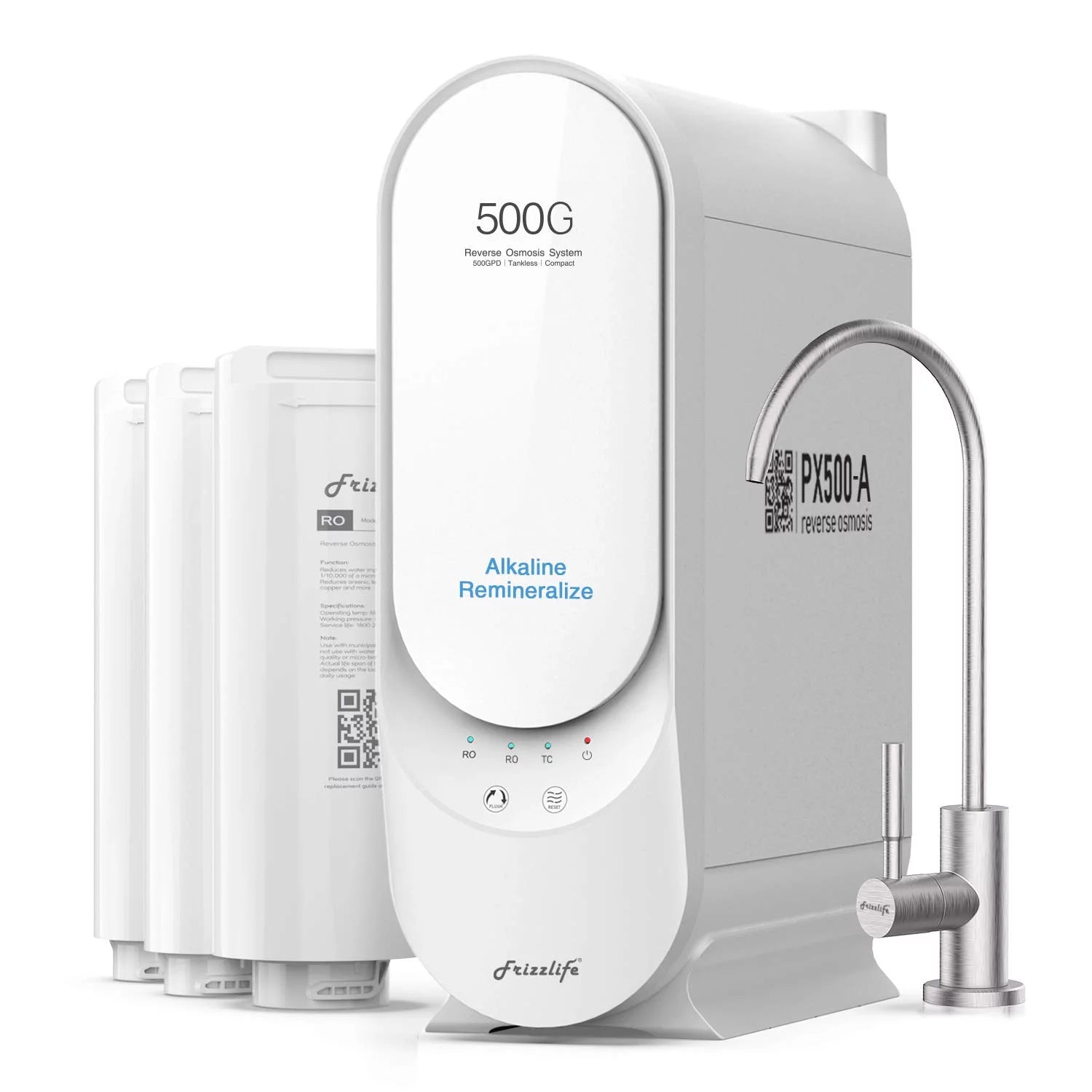 Under Sink Alkaline RO Tankless Water Filtration System P61163